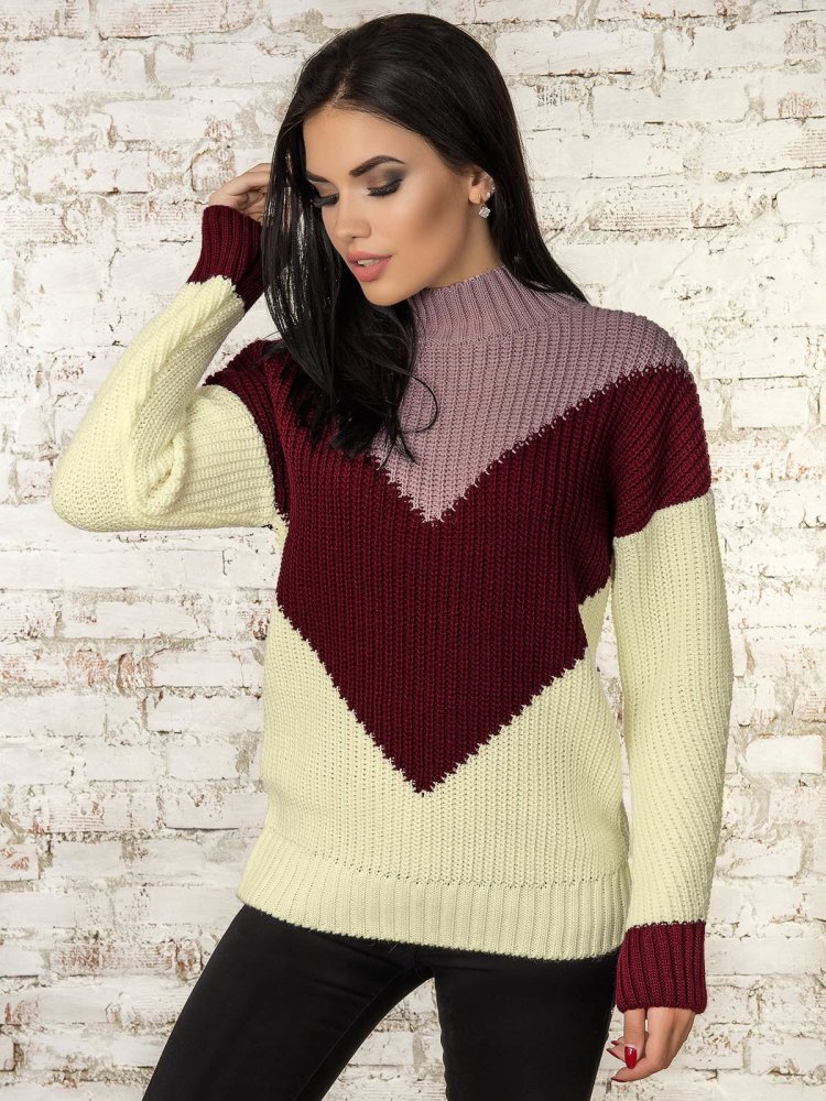 Трехцветный свитер (60 фото)