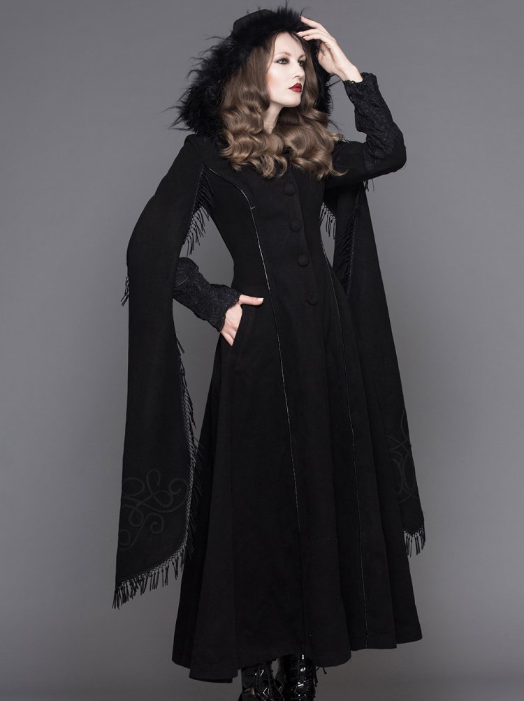 Пальто в готическом стиле женское (55 фото)