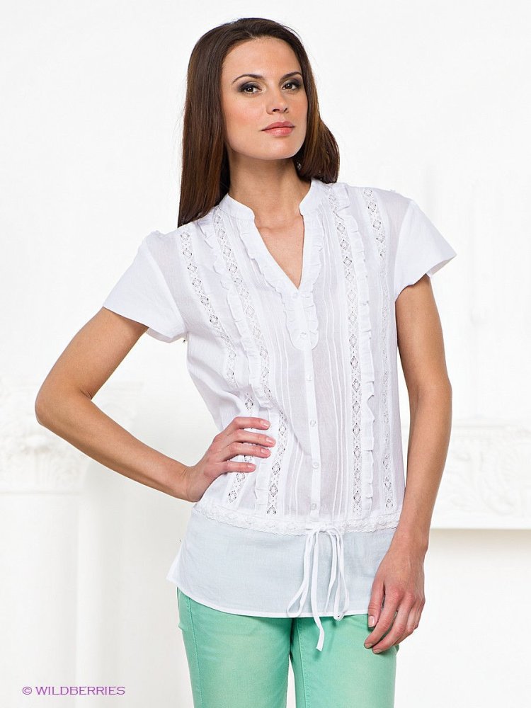 Купить летнюю блузку с коротким рукавом. Блузка l 000110vis-a-vis. Vis-a-vis белая блузка. Блузка женская летняя. Летние блузки для женщин.