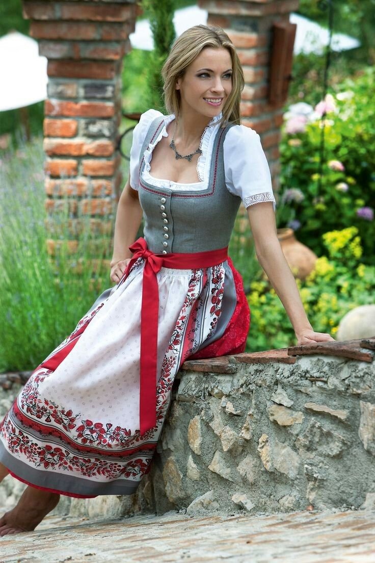 Немецкое платье дирндль (72 фото)