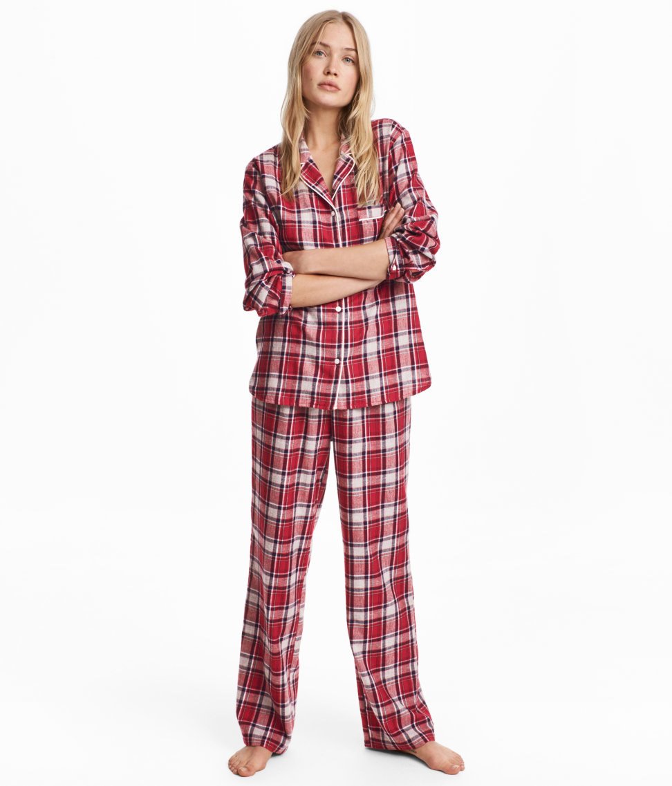 Купить пижаму екатеринбург. Пижама фланелевая Soho. HM фланелевая пижама. Пижама HM 07049839. Пижама фланелевая h m красная.