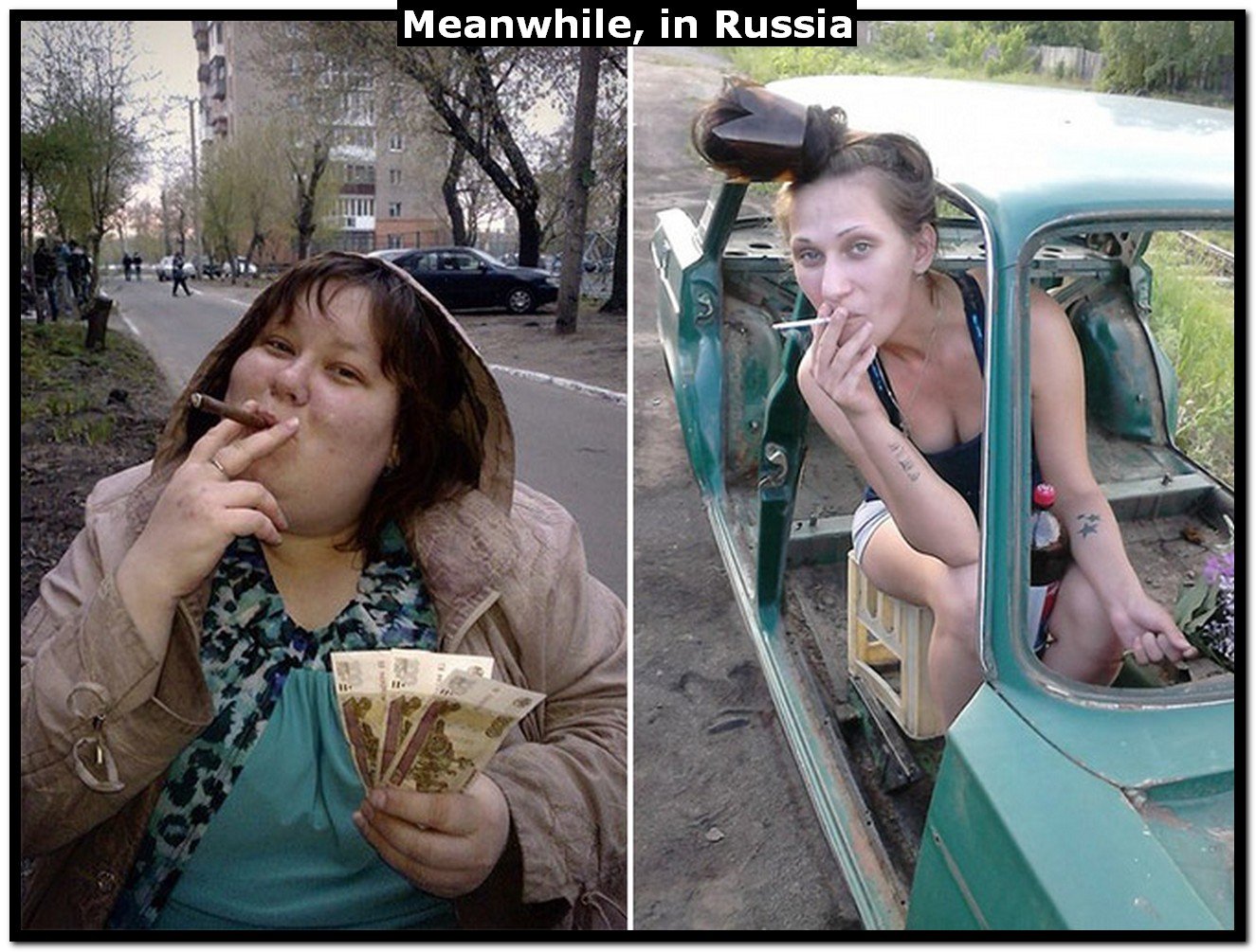 Почему русские странные. Смешные женщины.
