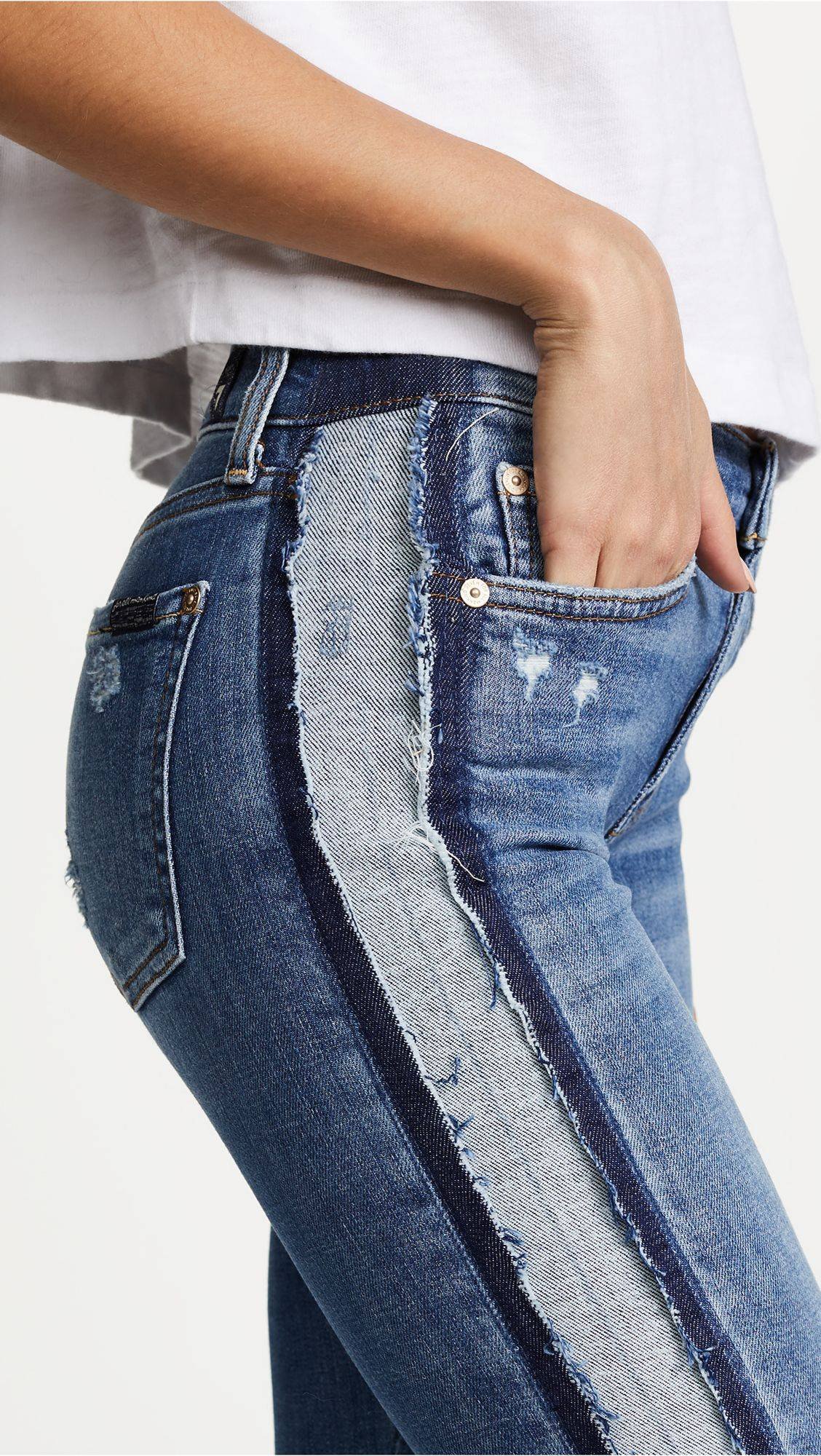 Расширить джинсовую. Джинсы. Переделать джинсы. Расшить джинсы по бокам. Джинсы женские.
