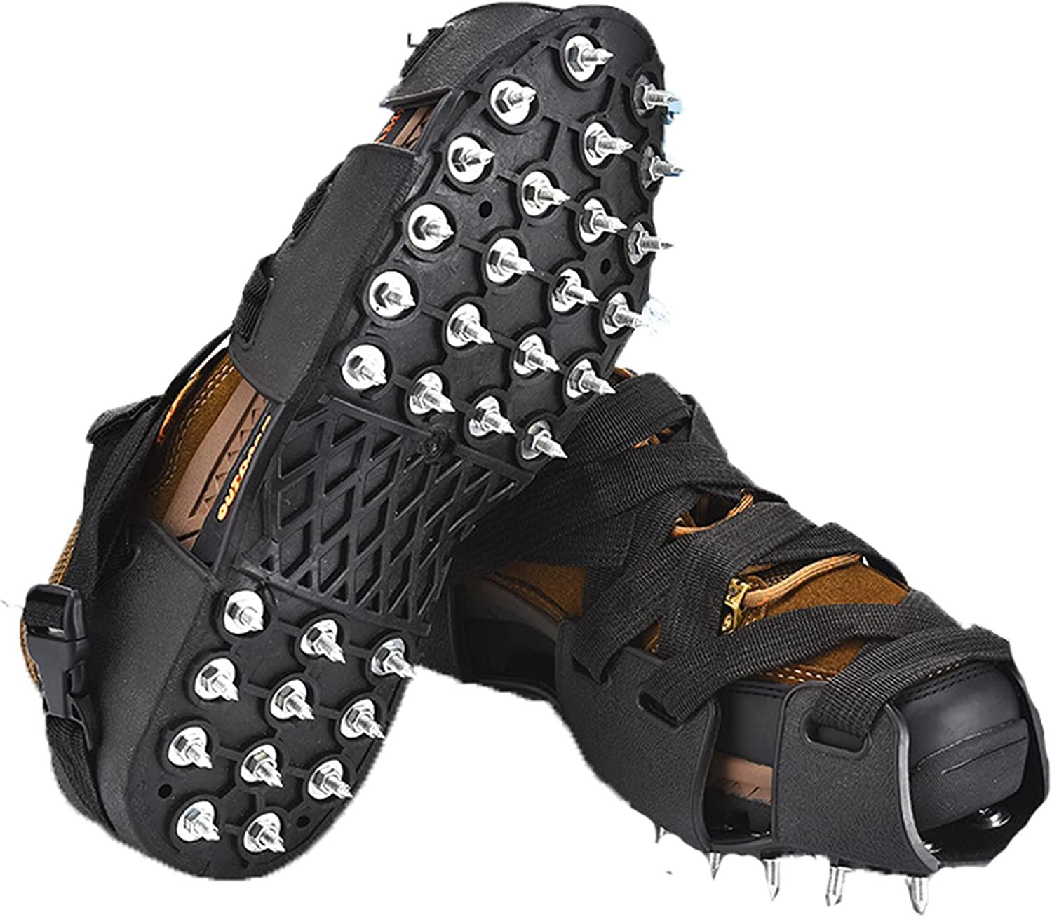 Колючки на подошву. Шипы на обувь Alaskan Ice Spikes AWIC-37 Р.40-45. Шипы для обуви Hanimex ez Spikes. Ботинки альпиниста с шипами. Нескользящие ботинки.