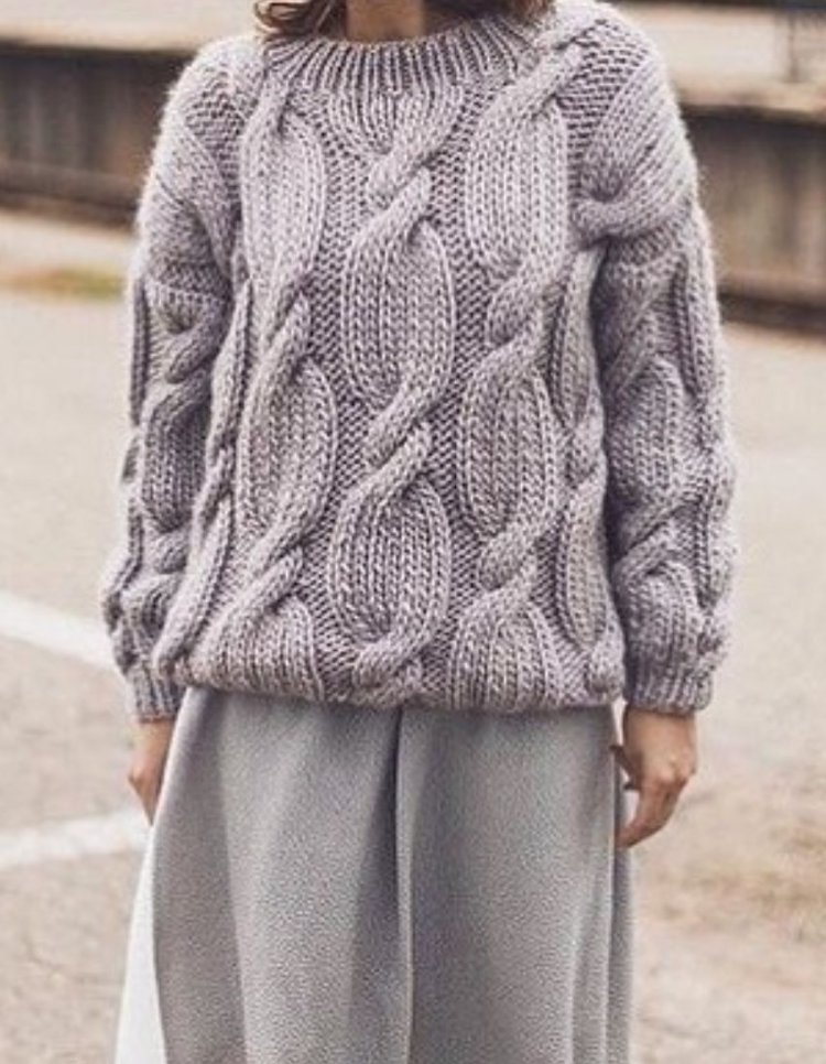Вязаный шерстяной свитер (65 фото)